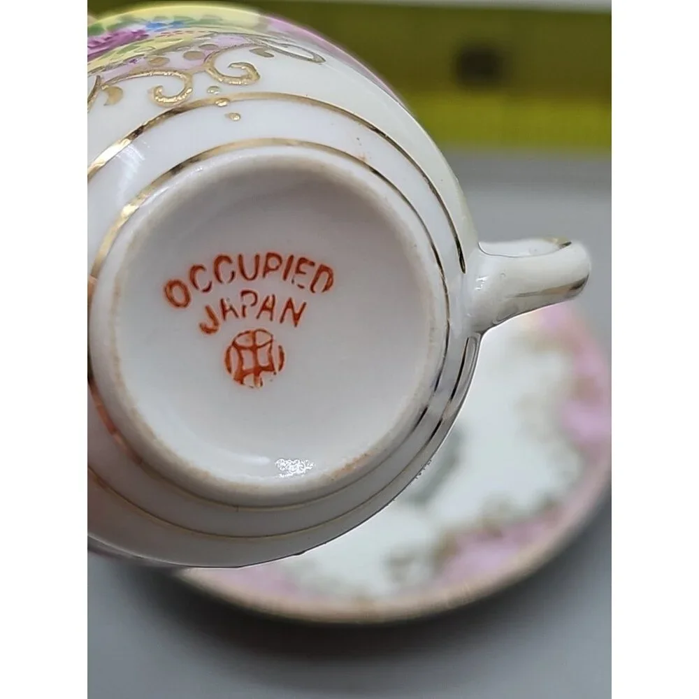 Vintage Child's Teacup and Saucer Set Lot Of 3 Occupied Japan So Tiny‎